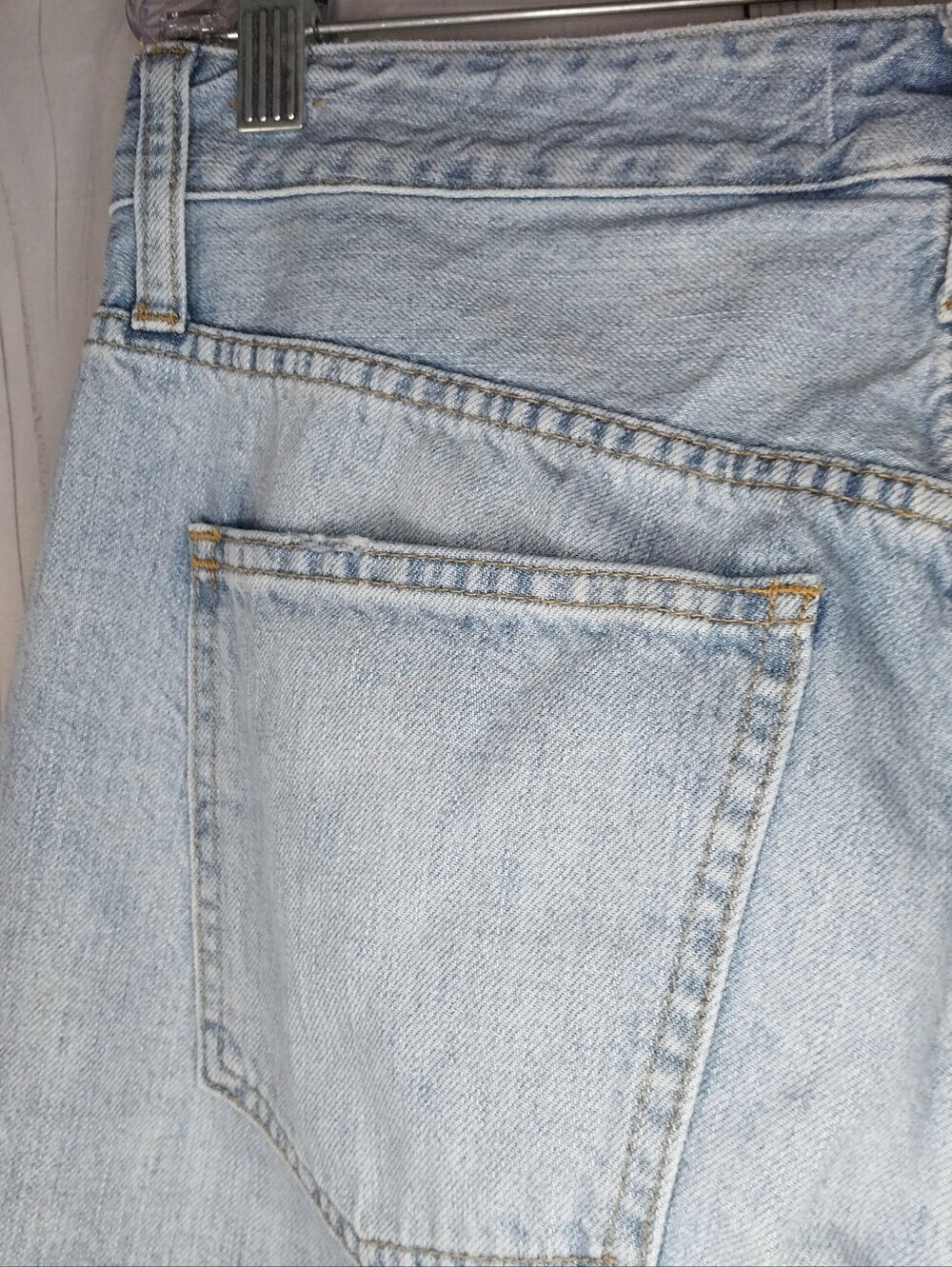 Madewell High-Rise Curvy Perfect Vintage 90's Y2K Classic Light Blue Jeans - Picture 8 of 10
